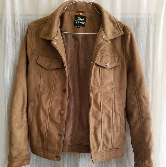 Black Phoenix Tan Faux Suede Jacket - Picture 4 of 11